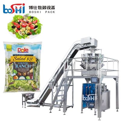 PLC Control Frozen Food Packing Machine For Vegetable Salad Fruit